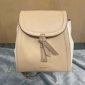 Kate Spade Tan and Cream Backpack